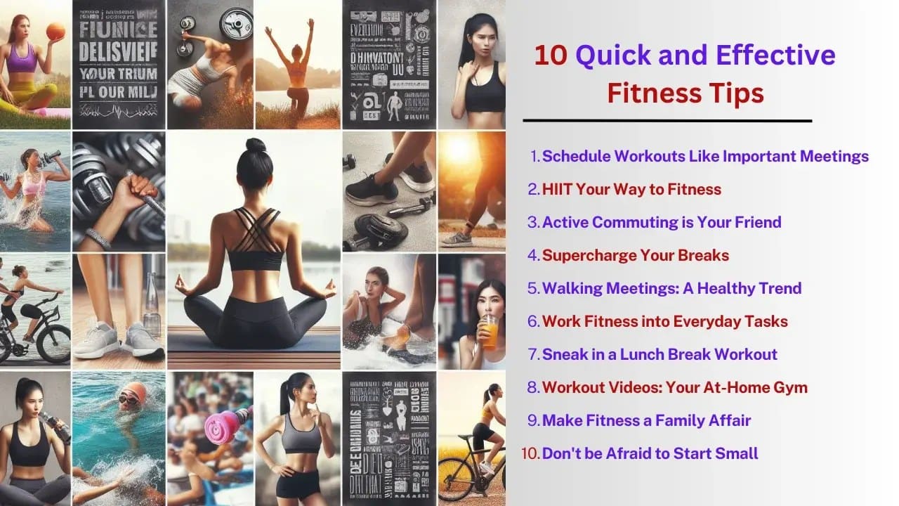 10 Super-Fast Fitness Tips for Busy Professionalsr – in minutes a day.
