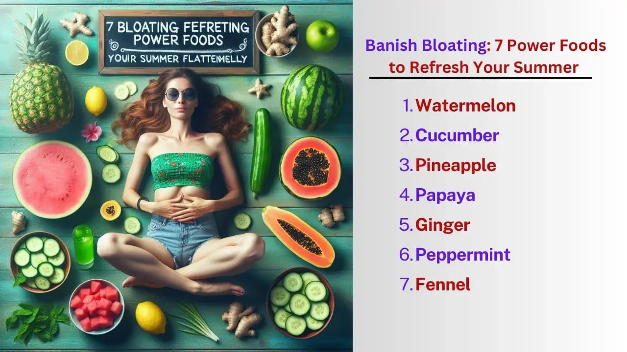 Banish Bloating and Feel Your Best This Summer: 7 Power Foods to Refresh Your Summer & Flatten Your Belly Naturally