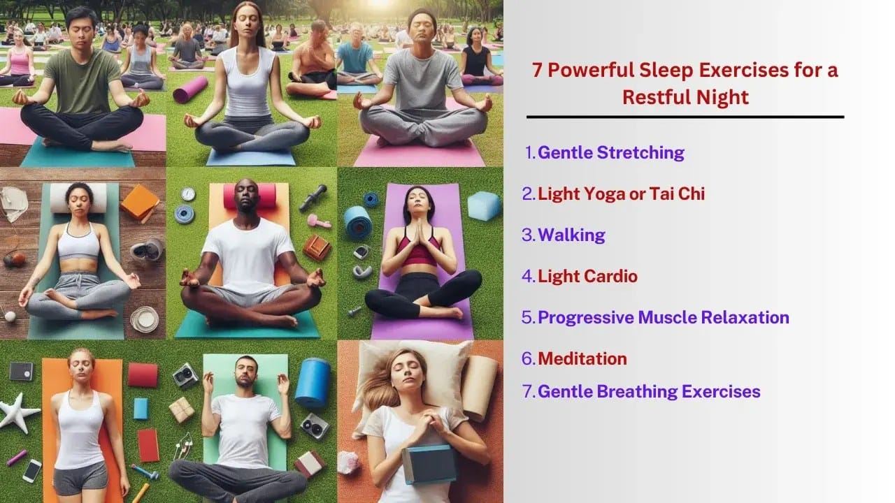 7 Powerful Sleep Exercises for a Dreamy Night's Rest