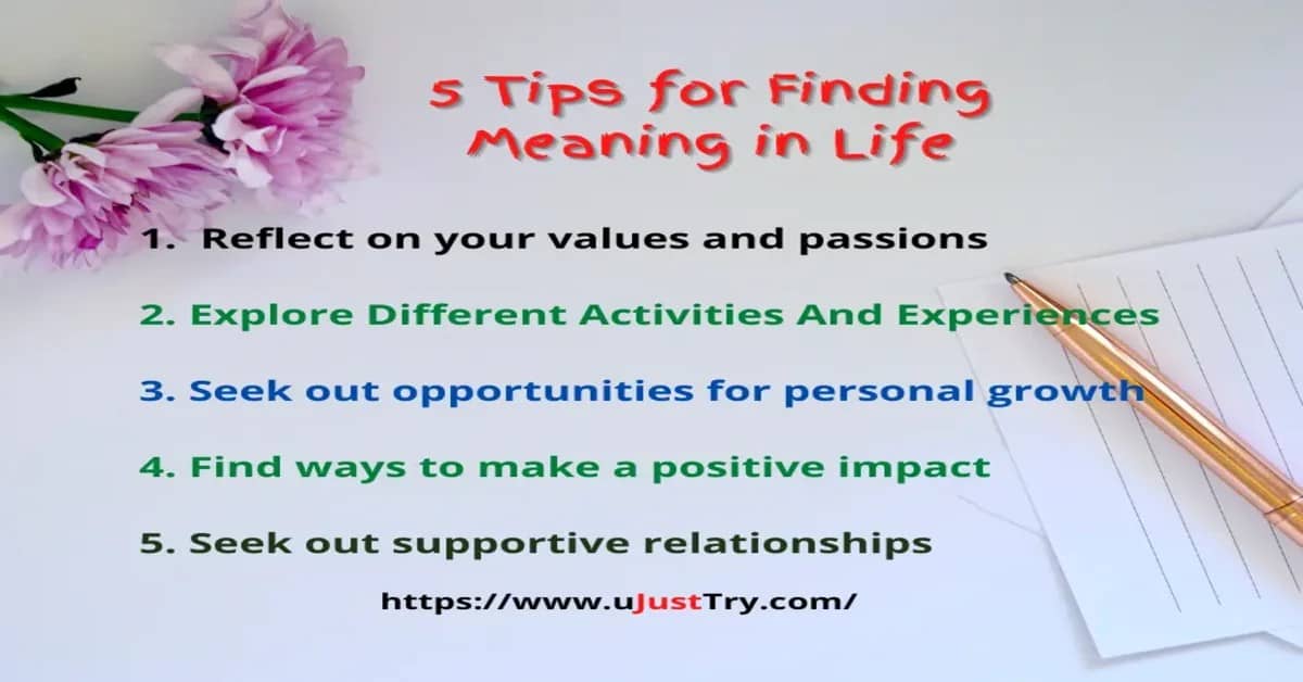 5 Tips for Finding Meaning in Life