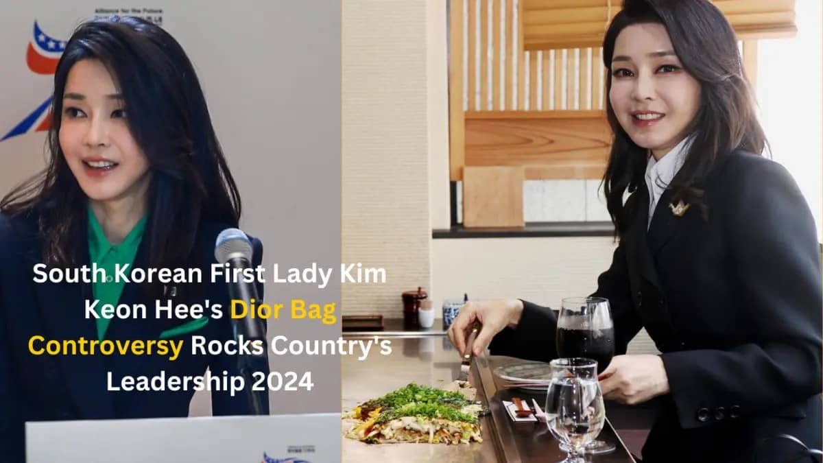 South Korean First Lady Kim Keon Hee's Dior Bag Controversy Rocks Country's Leadership